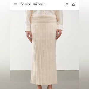 Source Unknown Becca Knit Skirt Birch S/M 4-6